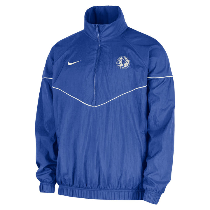 DALLAS MAVERICKS NIKE ROYAL COURTSIDE HALF ZIP JACKET