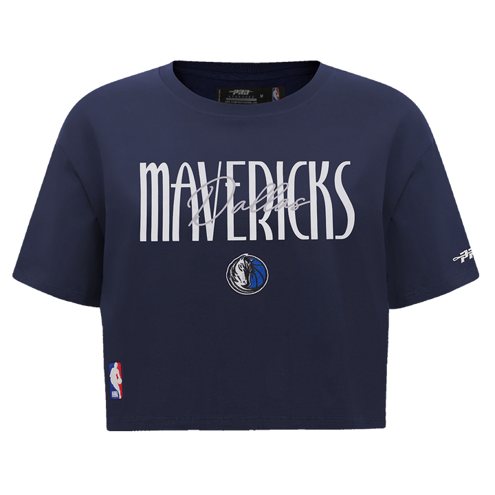 Dallas Mavericks Pro Standard Women's Navy Boxy Tee