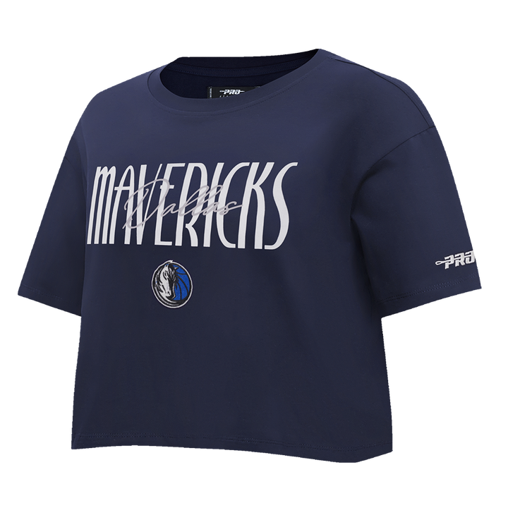 Dallas Mavericks Pro Standard Women's Navy Boxy Tee
