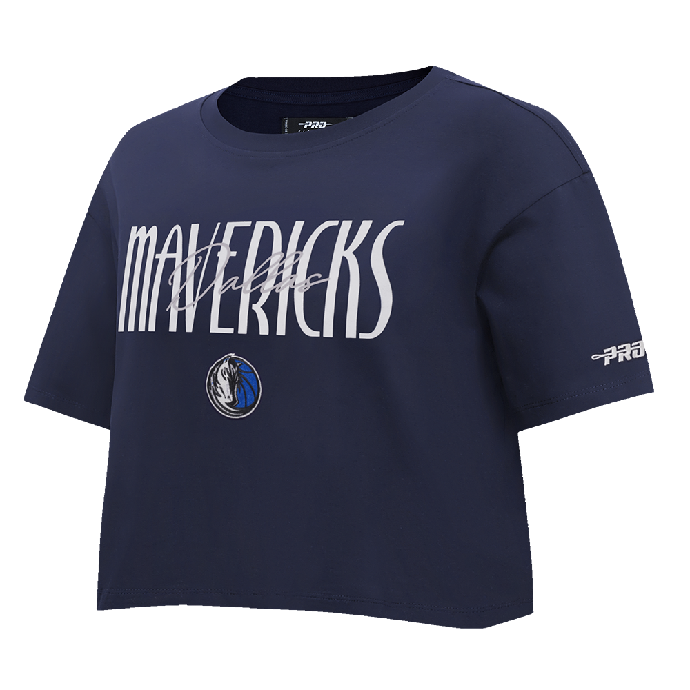 Dallas Mavericks Pro Standard Women's Navy Boxy Tee