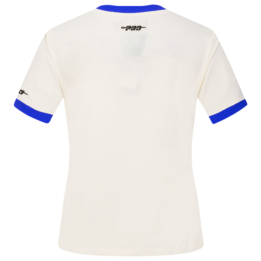 Dallas Mavericks Pro Standard Women's Eggshell Ringer Tee