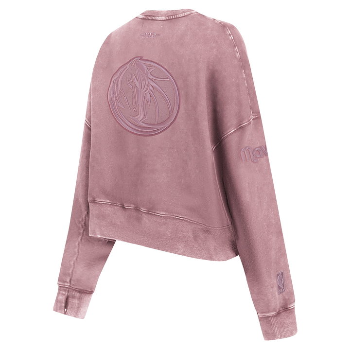 DALLAS MAVERICKS PRO STANDARD WOMEN'S ENZYME PINK CREWNECK