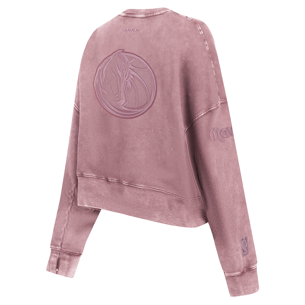 DALLAS MAVERICKS PRO STANDARD WOMEN'S ENZYME PINK CREWNECK