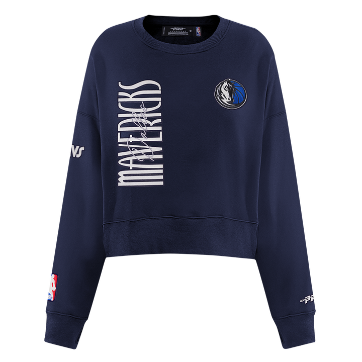 Dallas Mavericks Pro Standard Fleece Women's Navy Crewneck