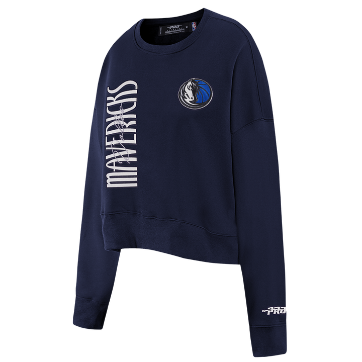 Dallas Mavericks Pro Standard Fleece Women's Navy Crewneck