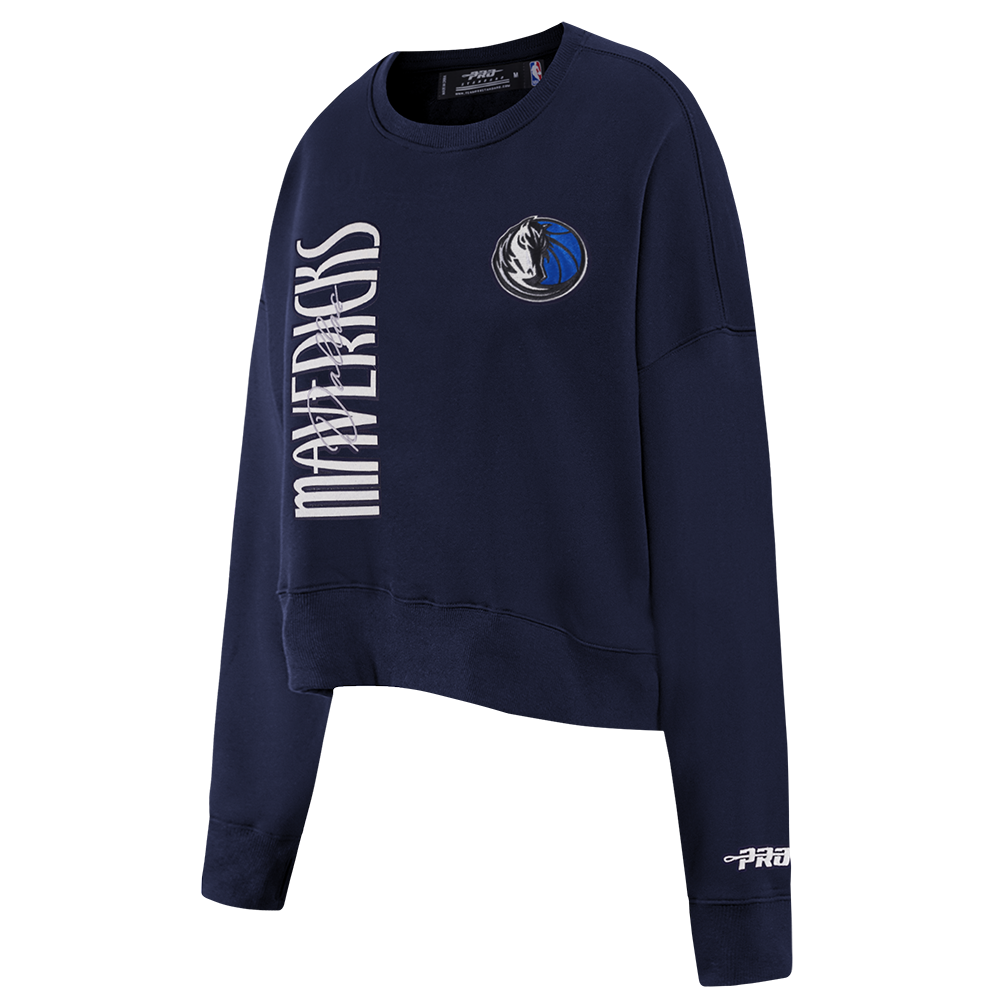 Dallas Mavericks Pro Standard Fleece Women's Navy Crewneck