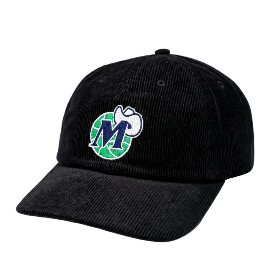 Dallas Mavericks Mitchell & Ness Black Corduroy M-Hat Adjustable Cap