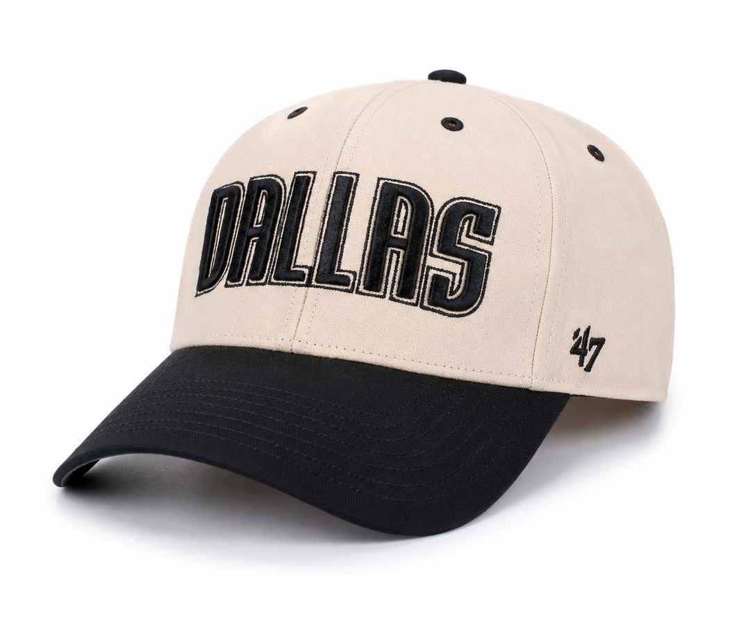 Dallas Mavericks 47 Brand Bone Dallas Script Snapback Cap