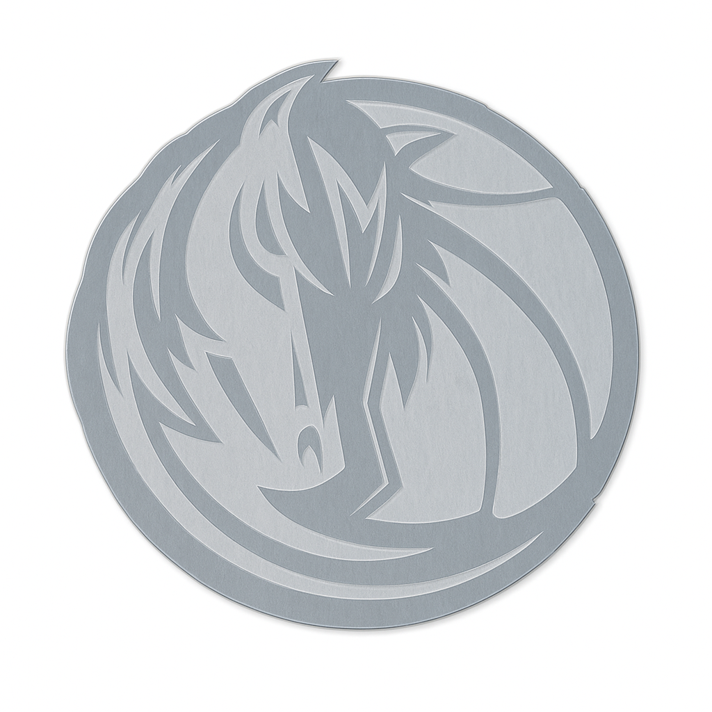 DALLAS MAVERICKS WINCRAFT SILVER HORSEHEAD PIN