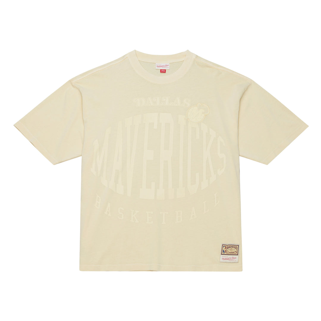 DALLAS MAVERICKS MITCHELL & NESS 45TH ANNIVERSARY HARDWOOD CLASSIC DOWNTOWN TEE
