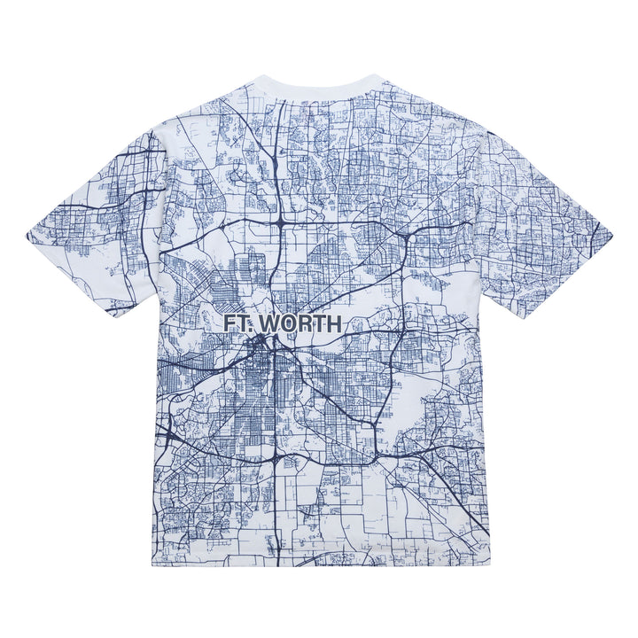DALLAS MAVERICKS X SNEAKER POLITICS CITY MAP SHORT SLEEVE TEE