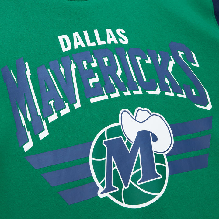 DALLAS MAVERICKS MITCHELL & NESS HARDWOOD CLASSIC CREWNECK SWEATSHIRT