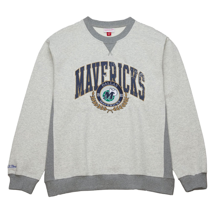 DALLAS MAVERICKS MITCHELL & NESS PREMIUM FLEECE CREW VINTAGE
