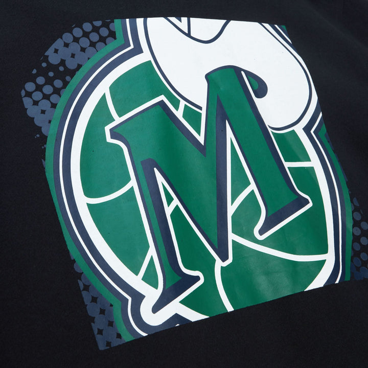 DALLAS MAVERICKS MITCHELL & NESS BLACK M-HAT HOODIE