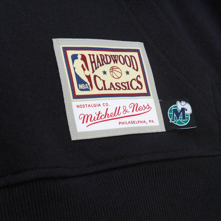 DALLAS MAVERICKS MITCHELL & NESS BLACK M-HAT HOODIE