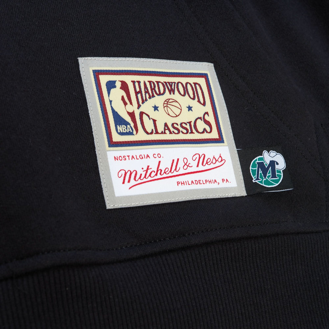 DALLAS MAVERICKS MITCHELL & NESS BLACK M-HAT HOODIE