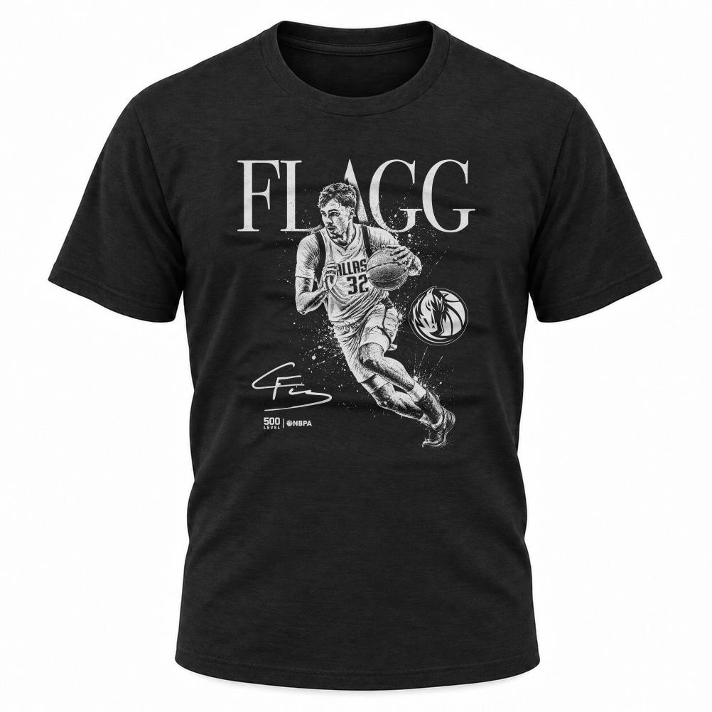 Dallas Mavericks 500 Level Cooper Flagg Portrait Tee