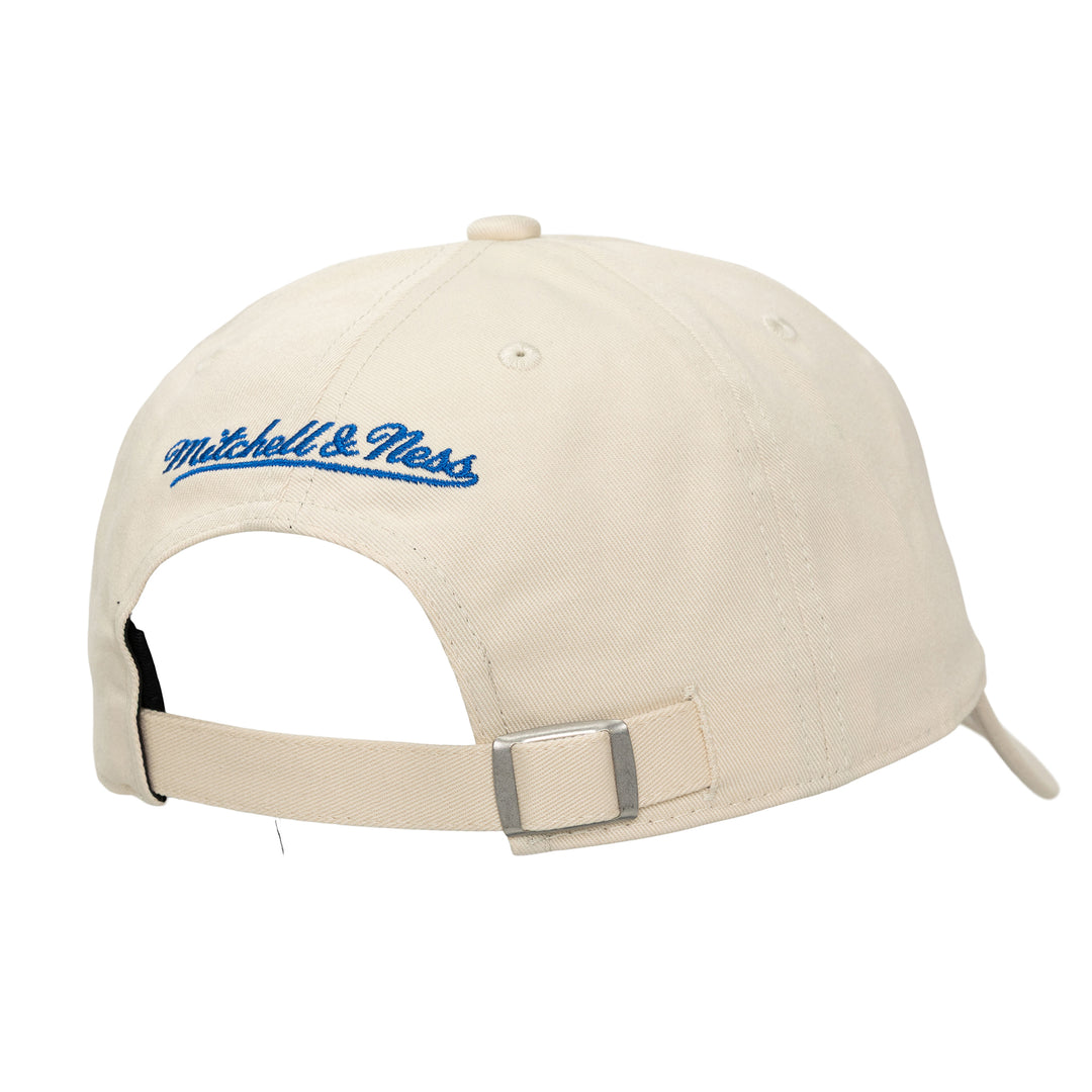 DALLAS MAVERICKS MITCHELL & NESS 45TH ANNIVERSARY HARDWOOD CLASSIC CREAM ADJUSTABLE CAP