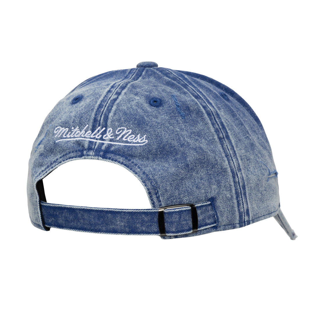 DALLAS MAVERICKS MITCHELL & NESS 45TH ANNIVERSARY HARDWOOD CLASSIC WORN DEMIN ADJUSTABLE CAP