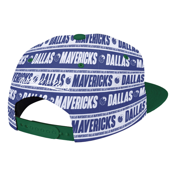 DALLAS MAVERICKS MITCHELL & NESS HARDWOOD CLASSIC PAPER SNAPBACK