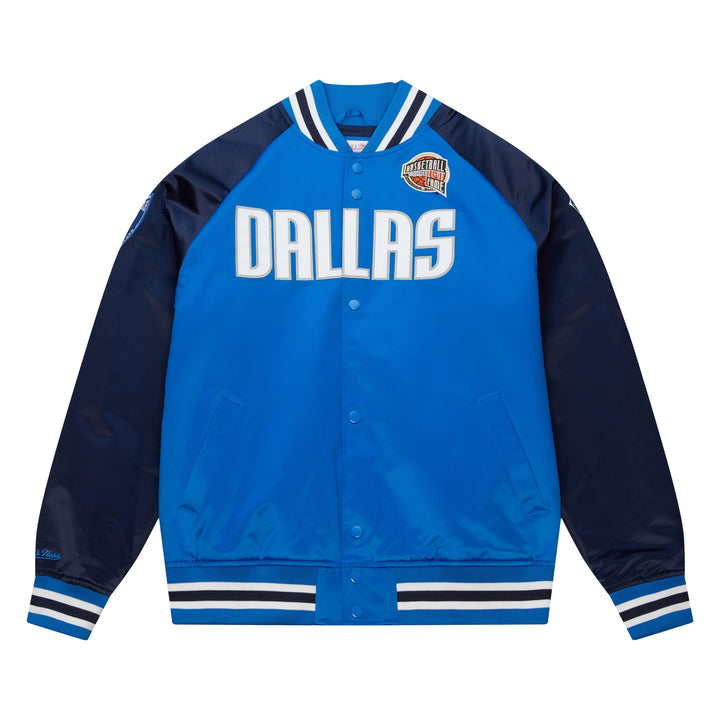 DALLAS MAVERICKS MITCHELL & NESS DIRK NOWITZKI HALL OF FAME SATIN JACKET