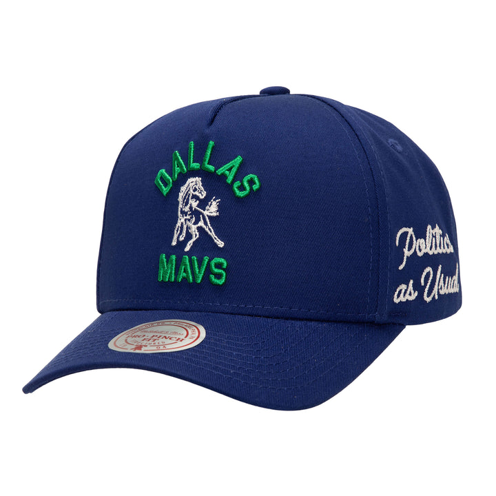 DALLAS MAVERICKS X SNEAKER POLITICS HORSE WORDMARK ADJUSTABLE CAP