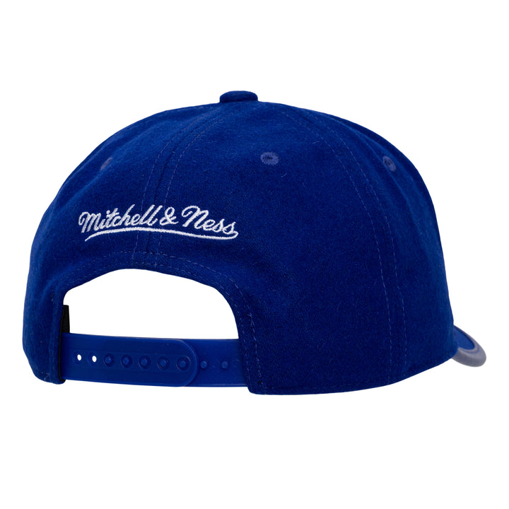 DALLAS MAVERICKS MITCHELL & NESS 45TH ANNIVERSARY HARDWOOD CLASSIC BLUE M-HAT SNAPBACK CAP