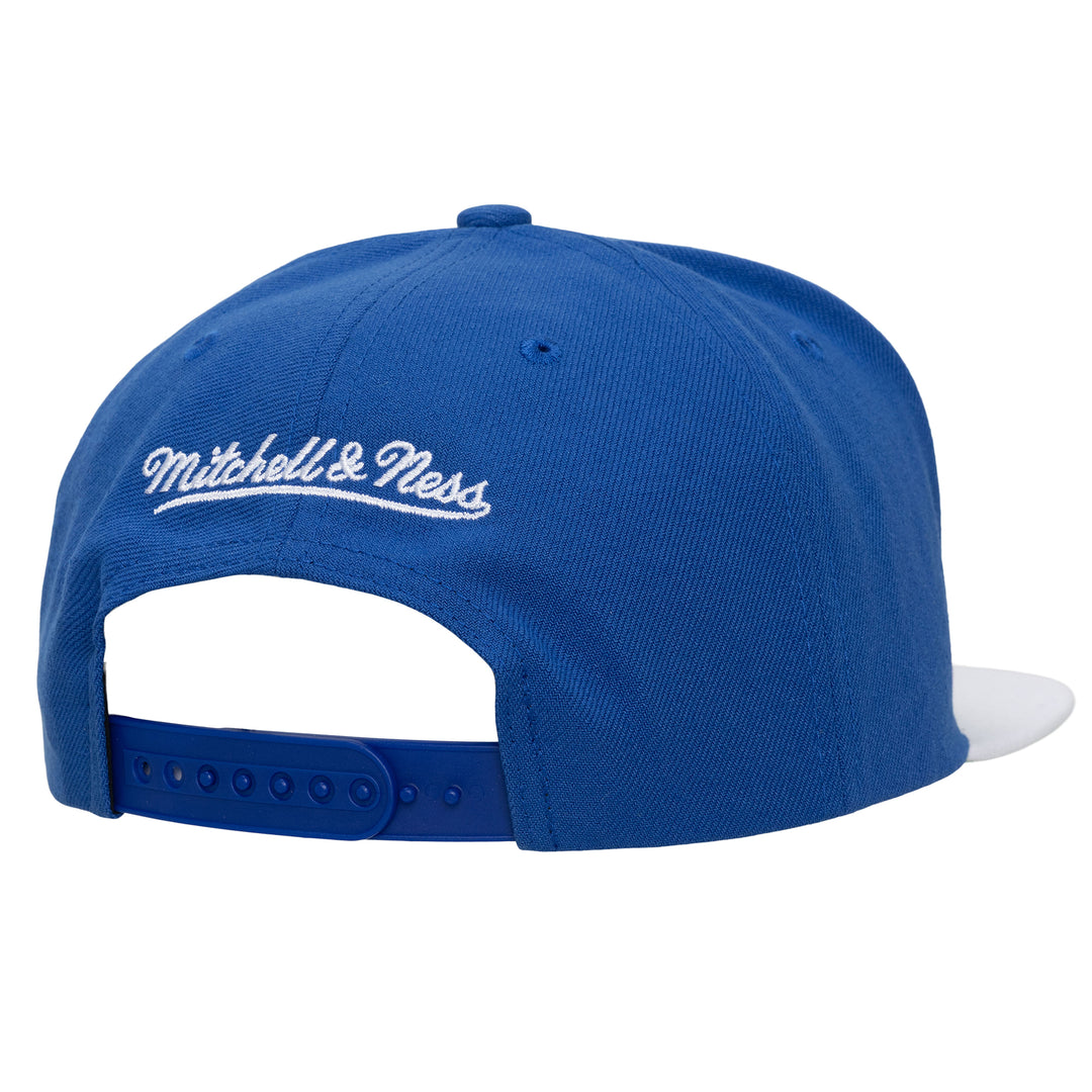 DALLAS MAVERICKS MITCHELL & NESS 45TH ANNIVERSARY HARDWOOD CLASSIC COLOR BLOCK M-HAT SNAPBACK CAP