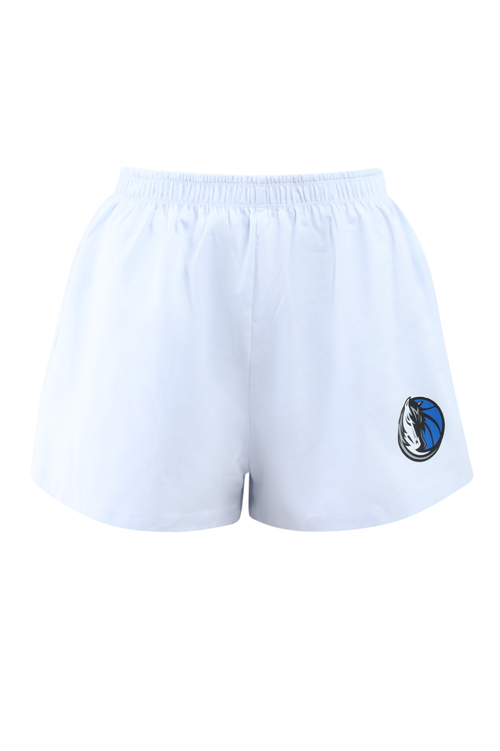 DALLAS MAVERICKS HYPE & VICE WOMENS WHITE HORSEHEAD SOFT SHORTS