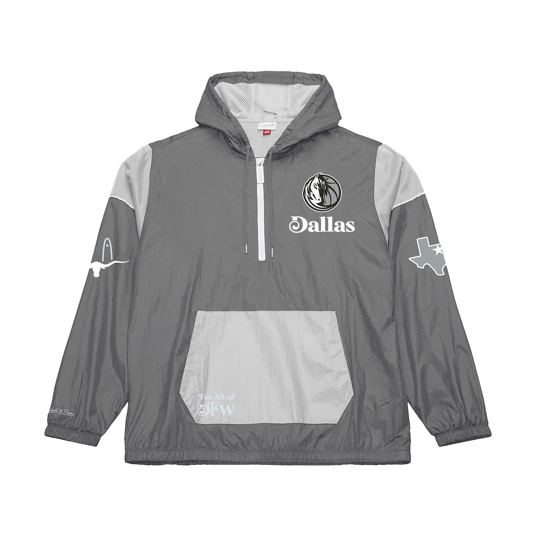 DALLAS MAVERICKS MITCHELL & NESS CITY EDITION 2024-25 GREY WINDBREAKER