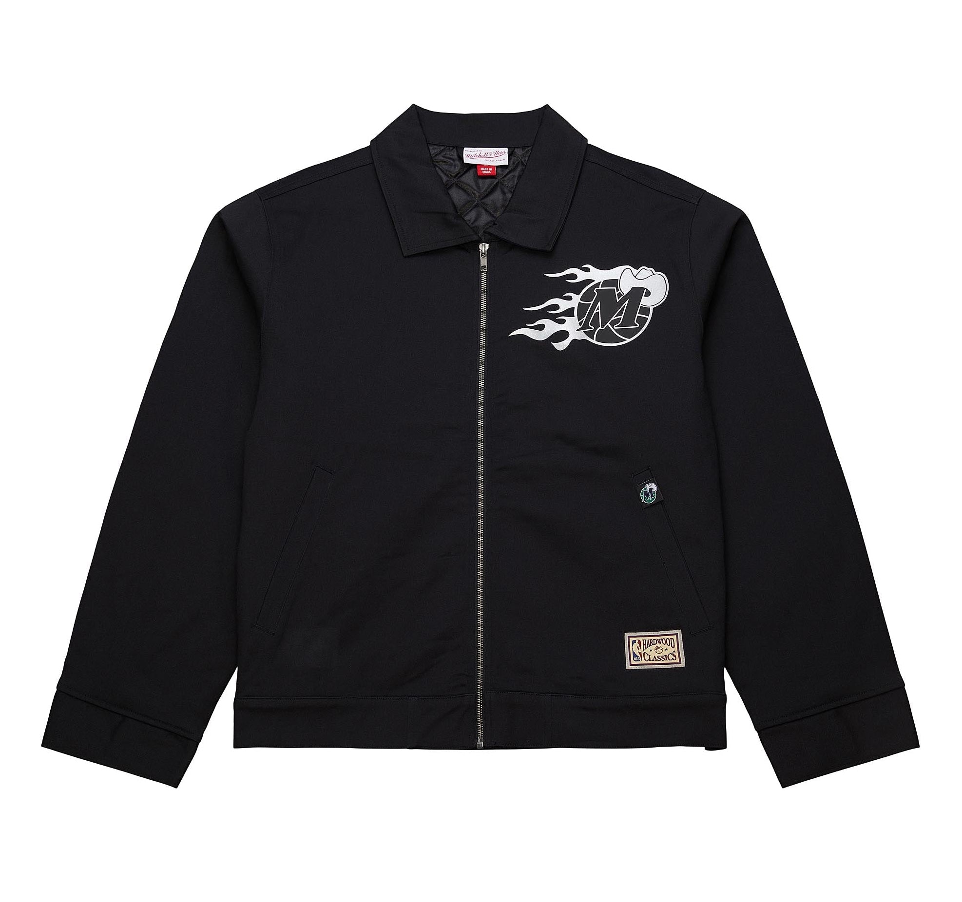 DALLAS MAVERICKS MITCHELL & NESS BLACK WORKMAN JACKET – Mavs Shop