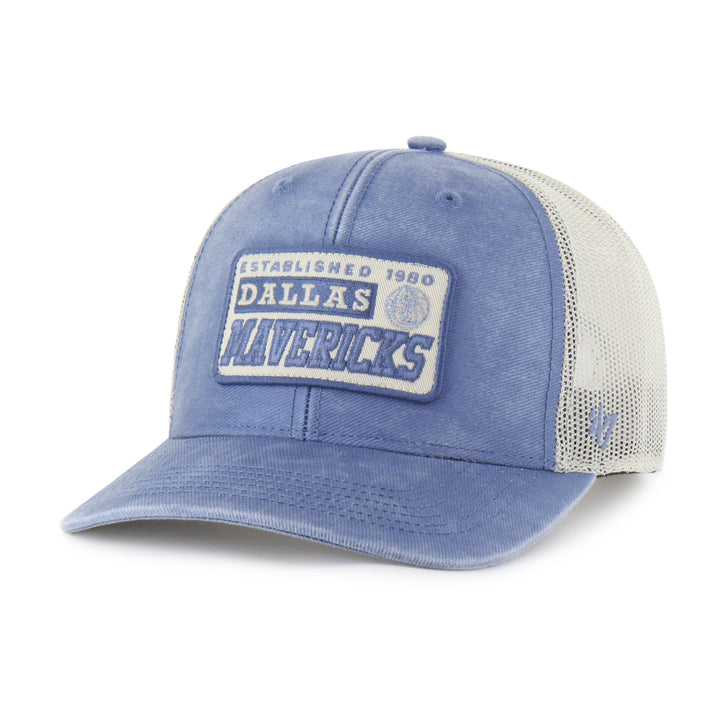 DALLAS MAVERICKS 47 BRAND PATCH TRUCKER SNAPBACK CAP
