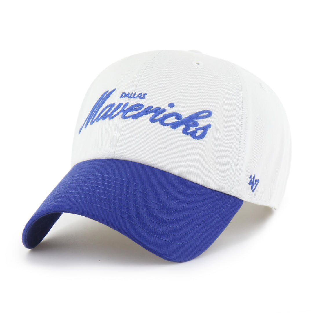 DALLAS MAVERICKS 47 BRAND WHITE ADJUSTABLE CAP