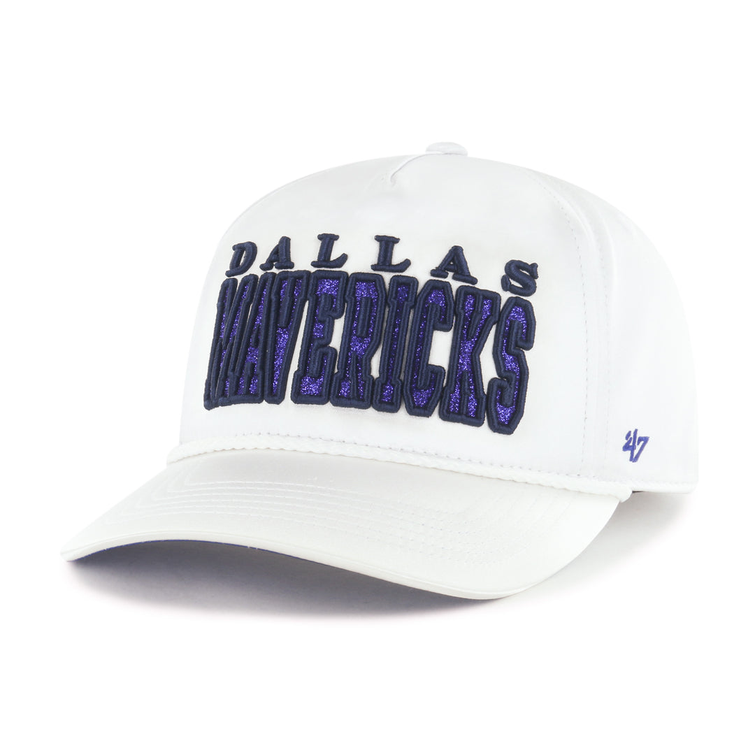 DALLAS MAVERICKS 47 BRAND WHITE SATIN SNAPBACK CAP