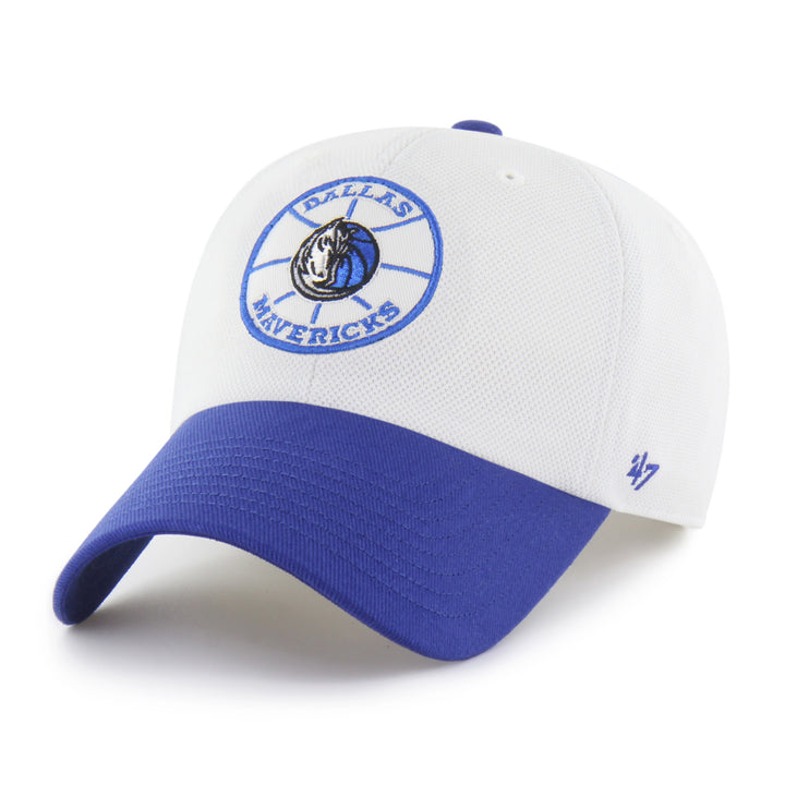 Dallas Mavericks 47 Brand White Patch Logo Adjustable Cap