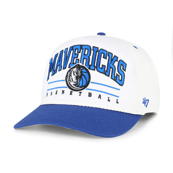 Dallas Mavericks 47 Brand White Hitch Snapback Cap