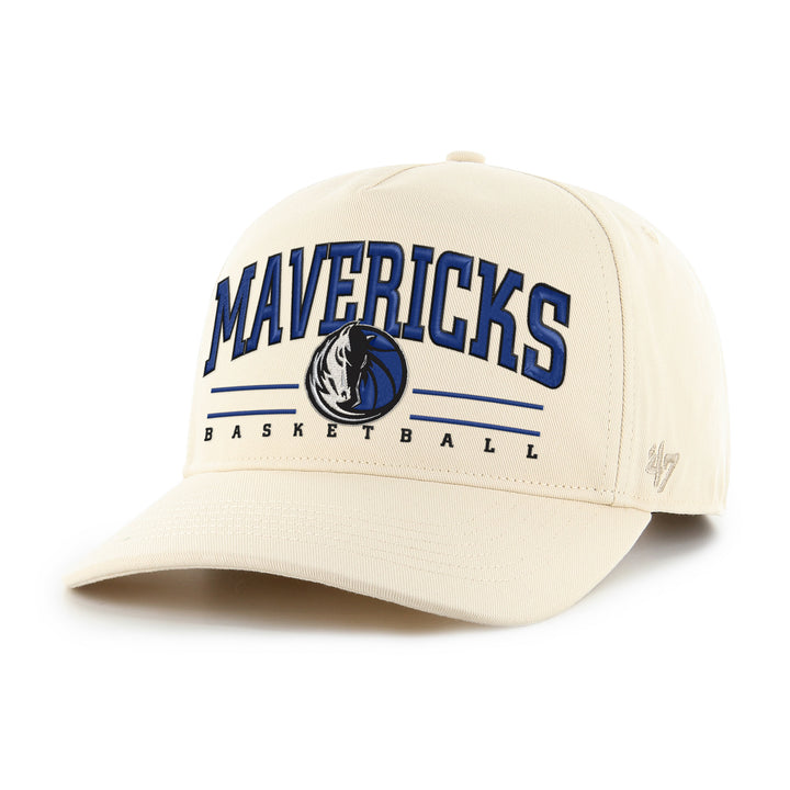 DALLAS MAVERICKS 47 BRAND CREAM WORDMARK HORSEHEAD SNAPBACK CAP