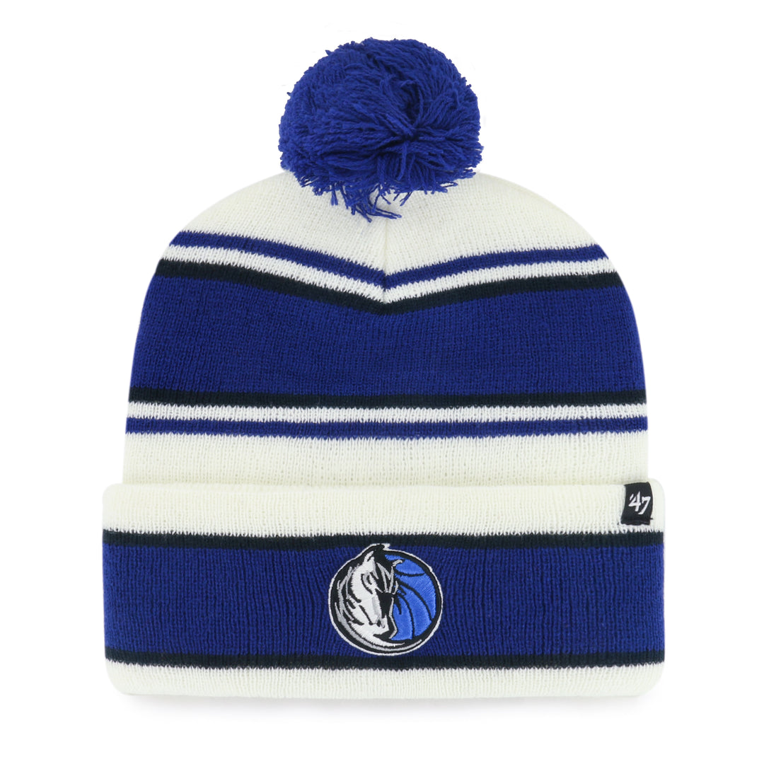 DALLAS MAVERICKS 47 BRAND KIDS STRIPE POM KNIT