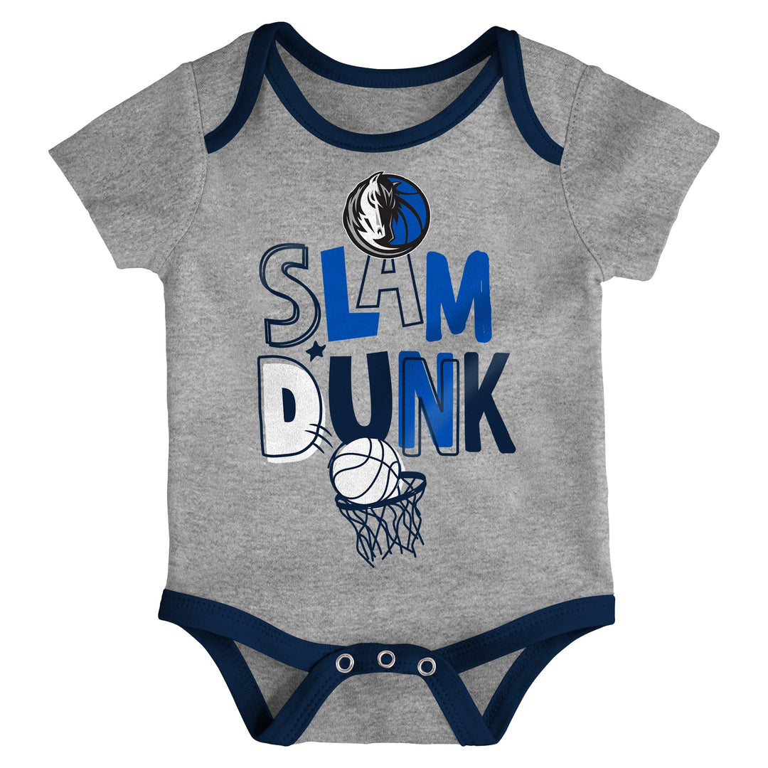 DALLAS MAVERICKS NIKE OUTERSTUFF INFANT NEW FAN SLAM DUNK ONESIES SET