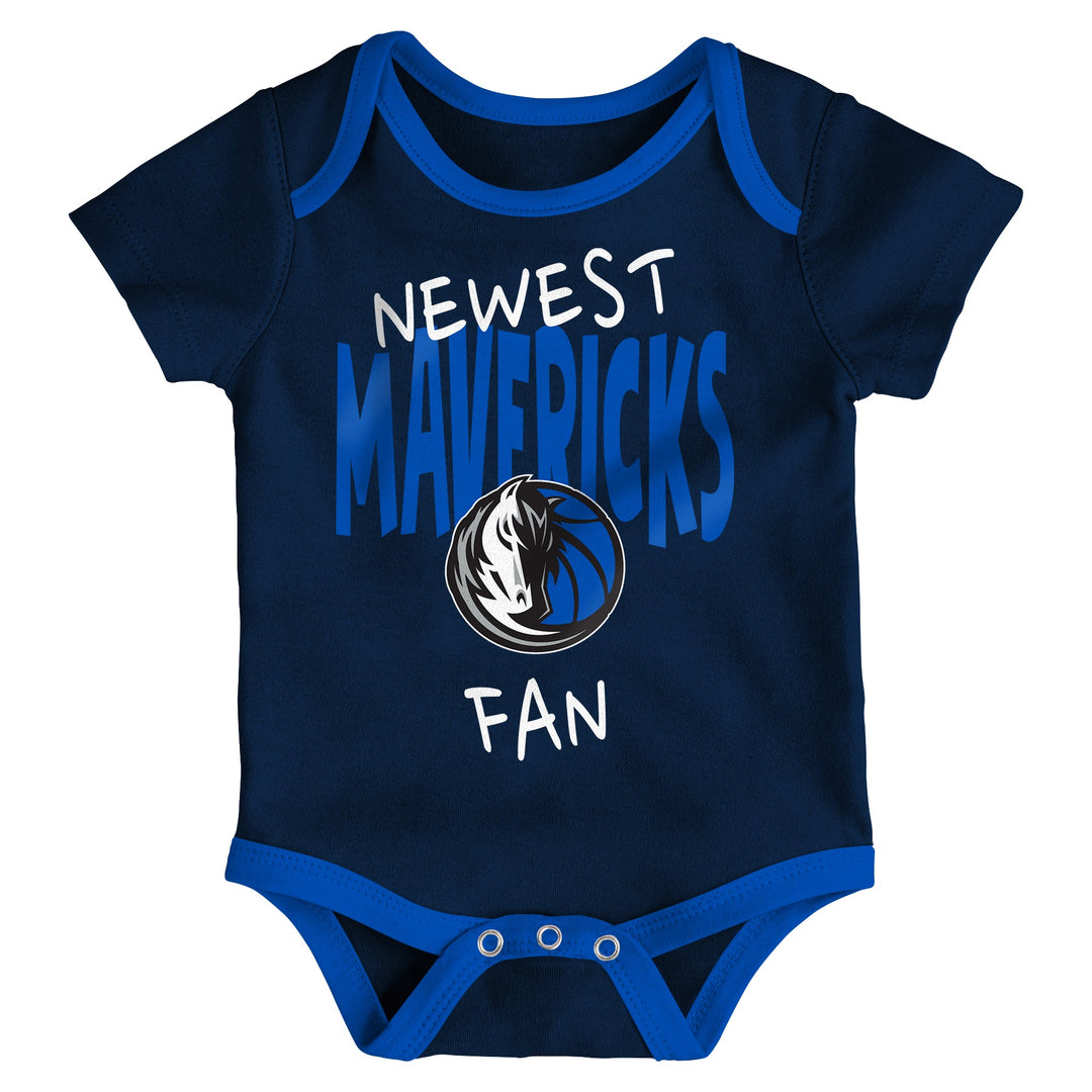 DALLAS MAVERICKS NIKE OUTERSTUFF INFANT NEW FAN SLAM DUNK ONESIES SET