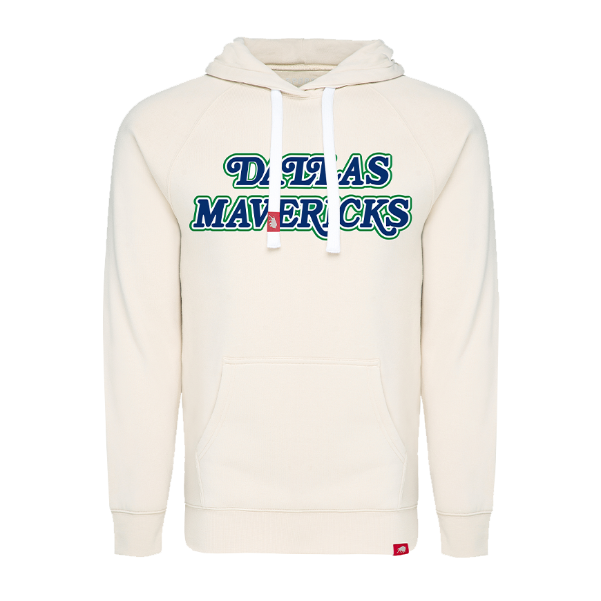 DALLAS MAVERICKS SPORTIQE WOMENS HARDWOOD CLASSIC AVA BONE HOODIE