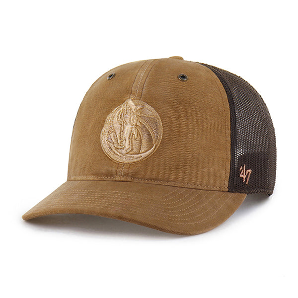 Dallas Mavericks 47 Brand Brown Horsehead Trucker Cap
