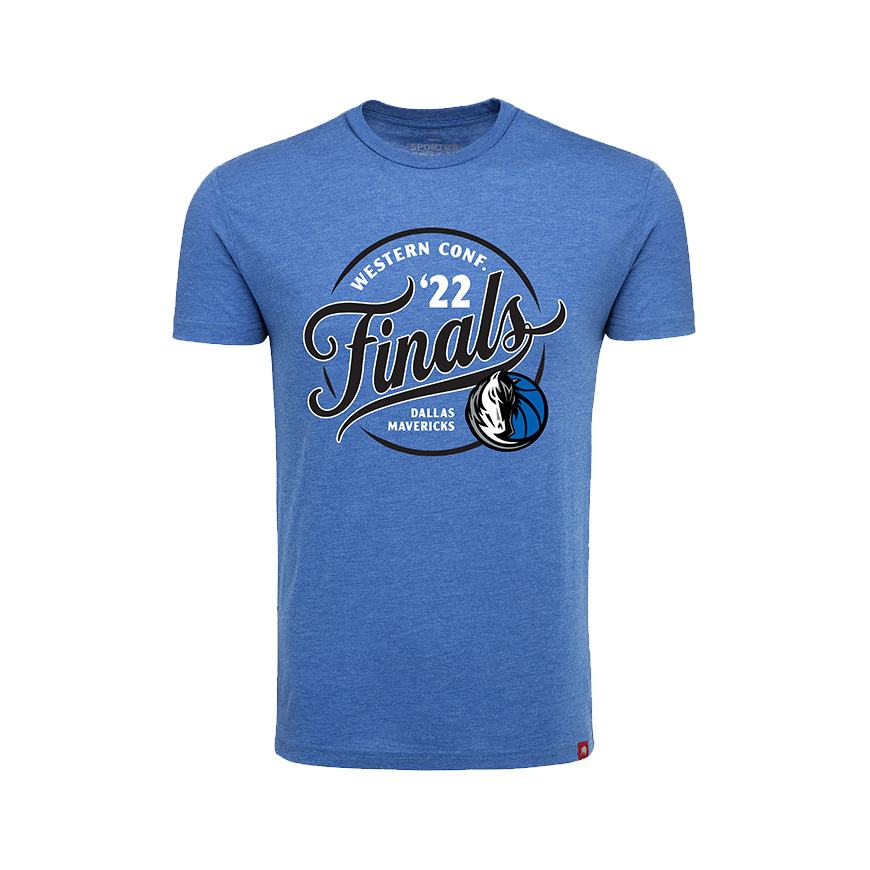 DALLAS MAVERICKS WESTERN CONFERENCE FINALS SPORTIQE DAVIS ROYAL TEE