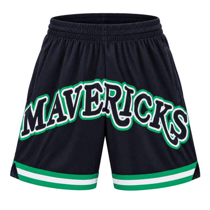 Dallas Mavericks Mitchell & Ness Hardwood Classic Women's Wordmark Big Face Short