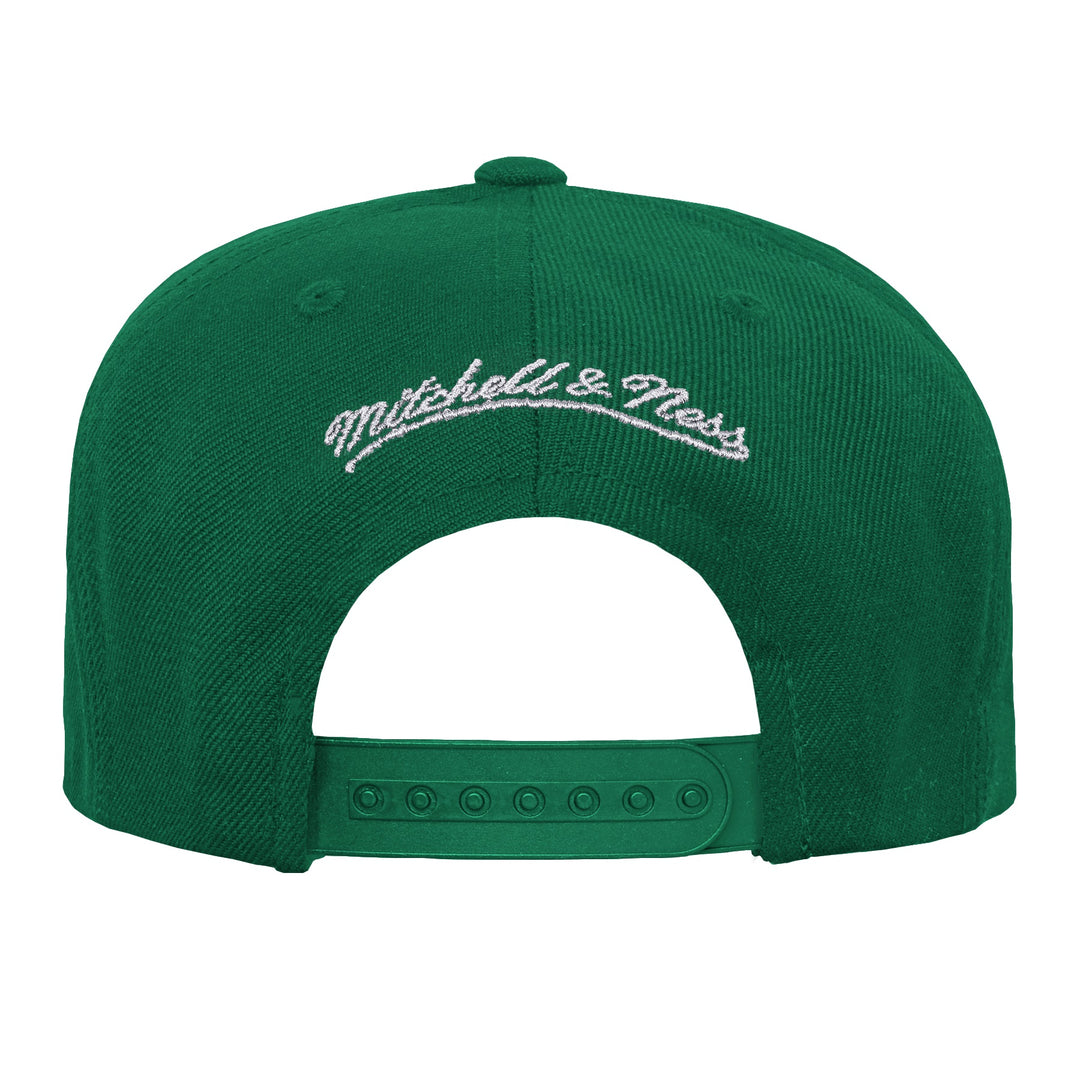 DALLAS MAVERICKS MITCHELL & NESS OUTERSTUFF YOUTH GREEN HARDWOOD CLASSIC SNAPBACK