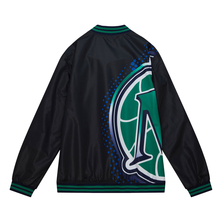 DALLAS MAVERICKS MITCHELL & NESS BLACK FULL-ZIP M-HAT JACKET