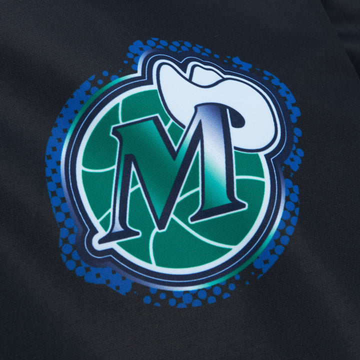 DALLAS MAVERICKS MITCHELL & NESS BLACK FULL-ZIP M-HAT JACKET