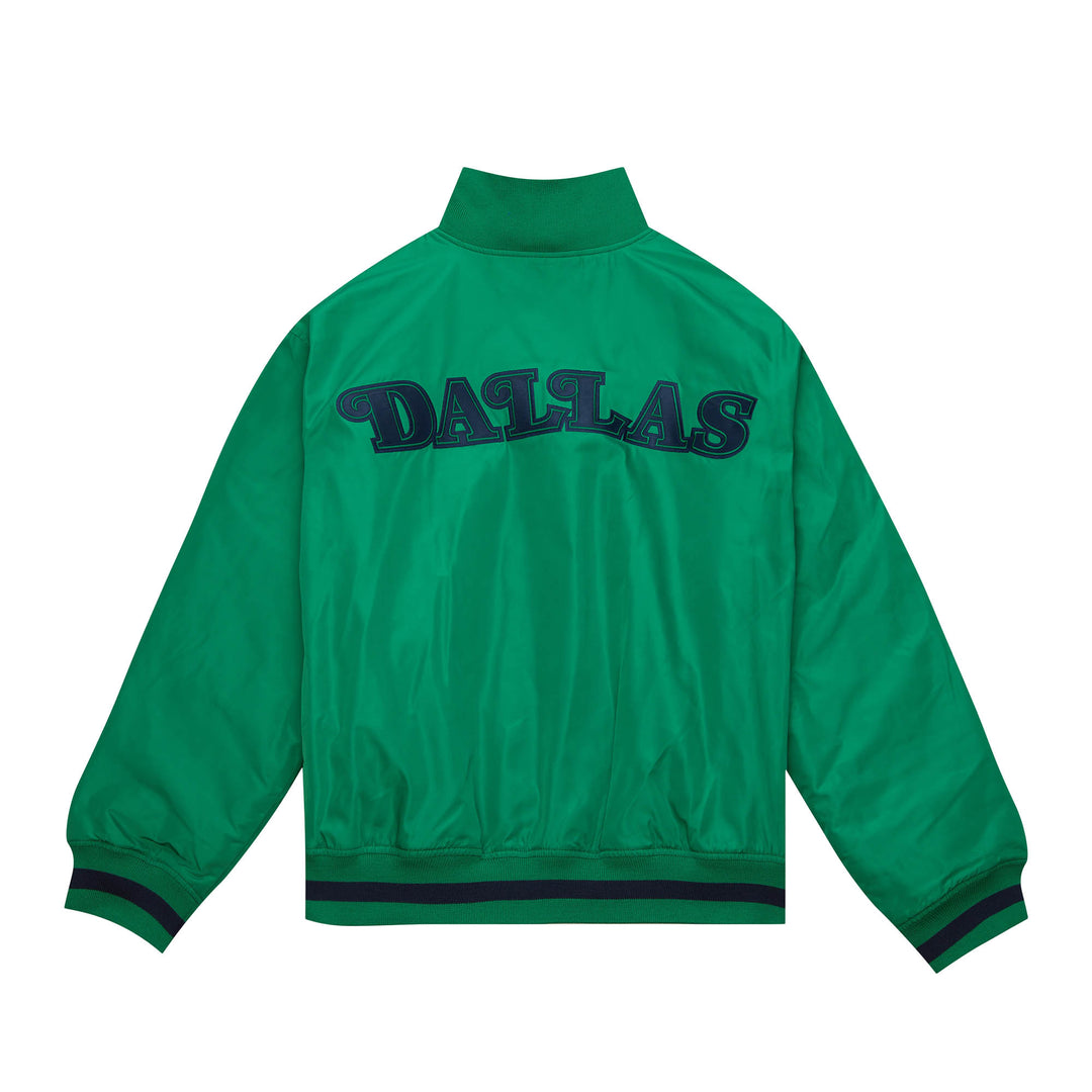 DALLAS MAVERICKS MITCHELL & NESS MELODY WOMEN'S GREEN SATIN JACKET