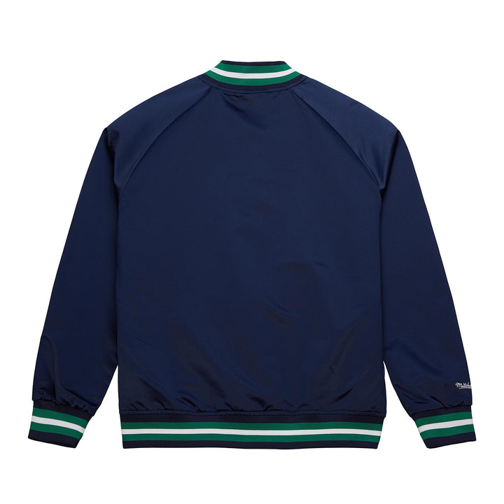 DALLAS MAVERICKS MITCHELL & NESS NAVY VINTAGE SATIN JACKET