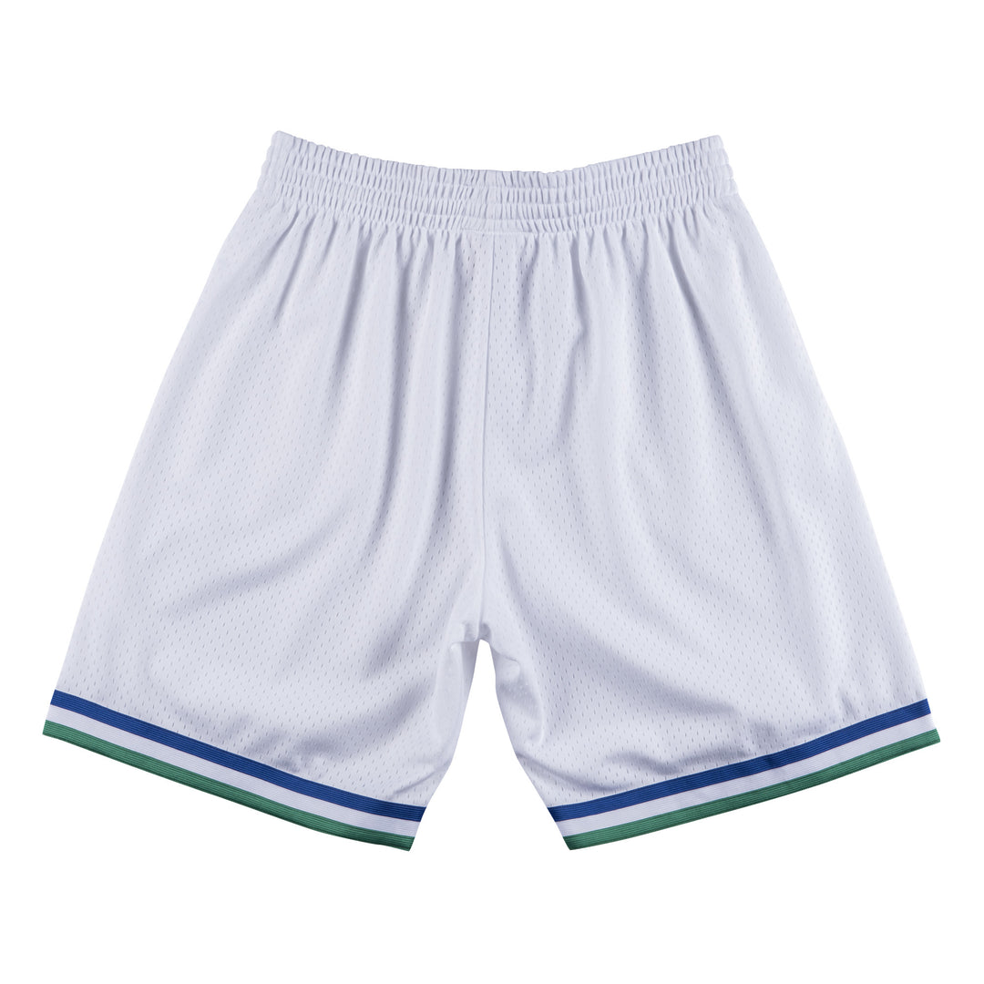 DALLAS MAVERICKS MITCHELL & NESS WHITE M-HAT SWINGMAN SHORTS